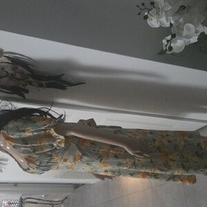 Inspired Hearts Floral Midi Dress NWOTL